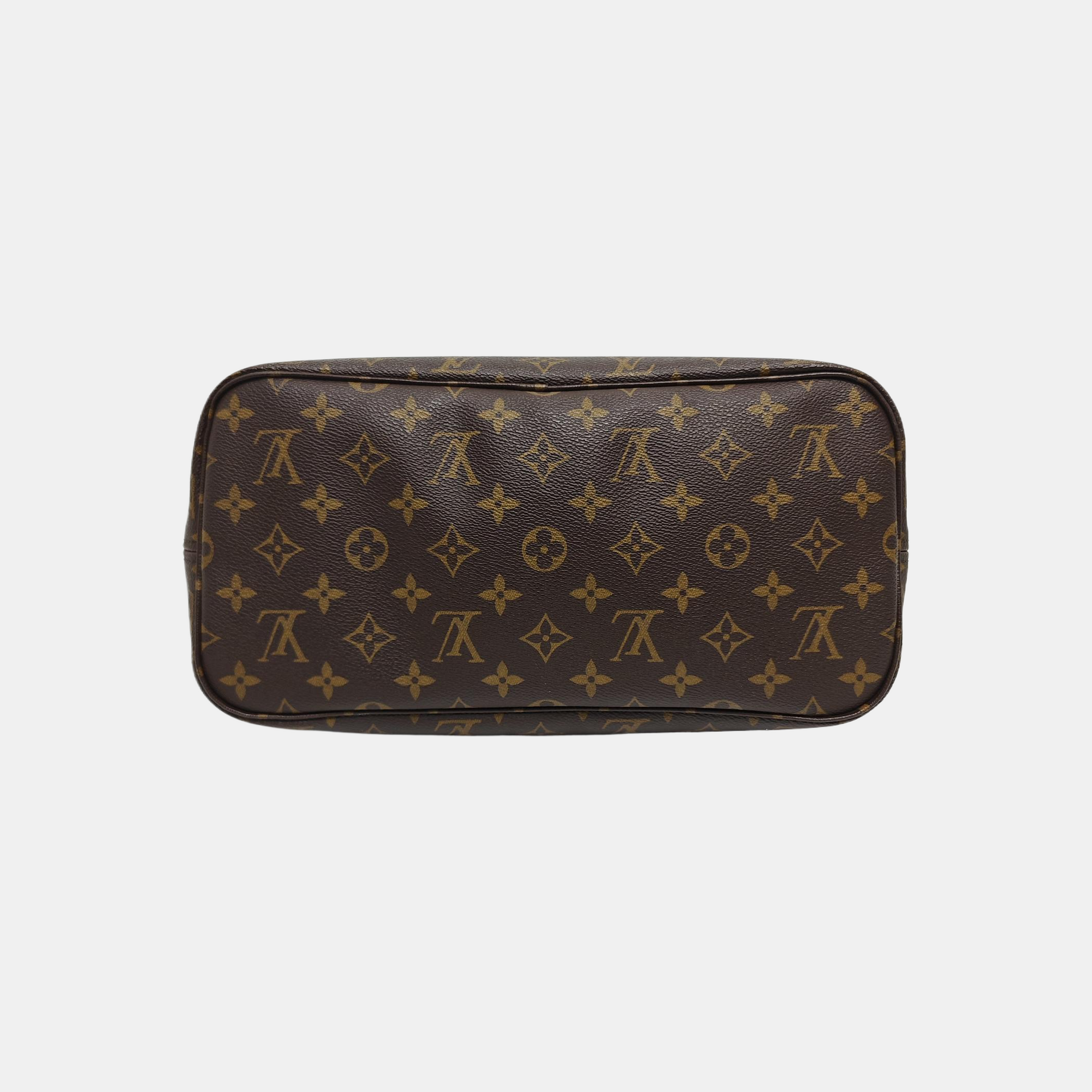 NEVERFULL MM Monogram Coated Canvas Brown