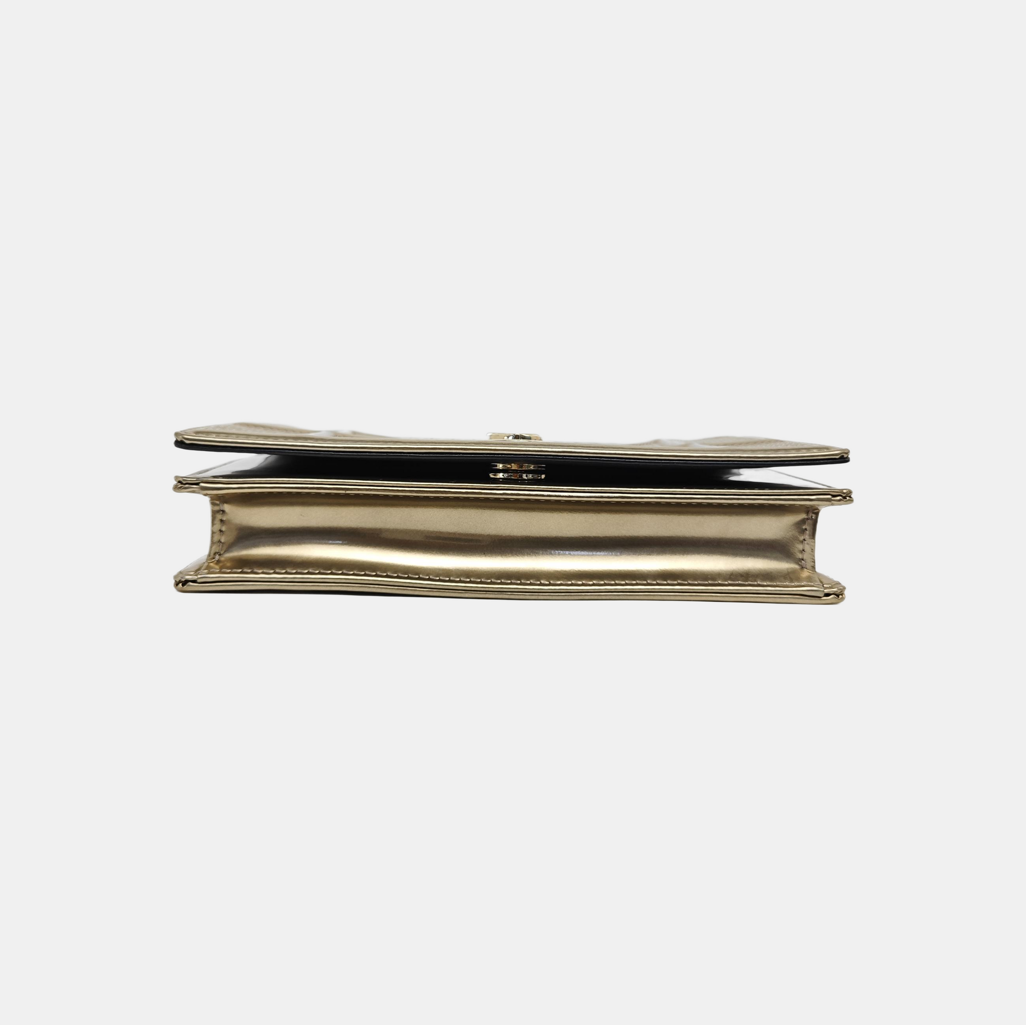 Diorama Cannage Calfskin Gold
