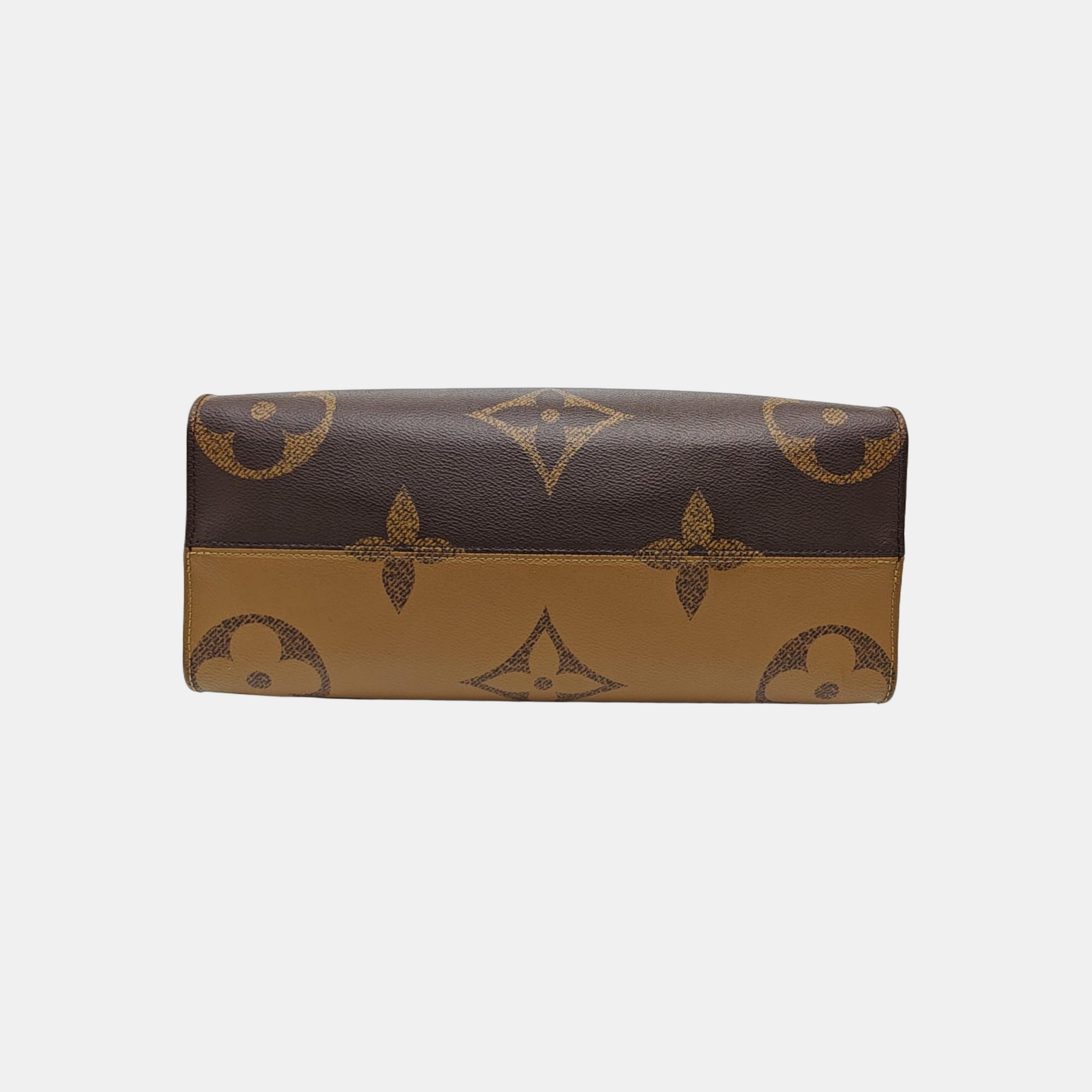 ONTHEGO MM Monogram Coated Canvas Brown