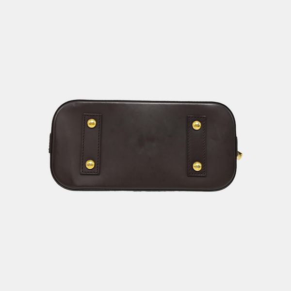 ALMA BB Damier Ebene Coated Canvas Brown