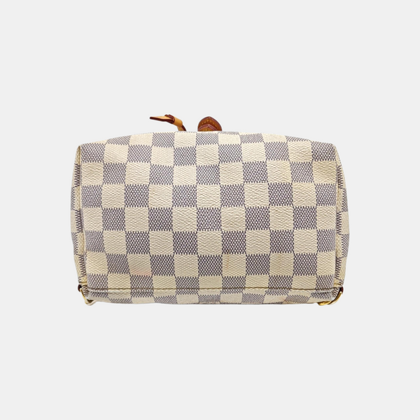 SPERONE BB Damier Azur Coated Canvas White