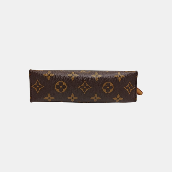 TOILET POCKET 19 Monogram Coated Canvas Brown