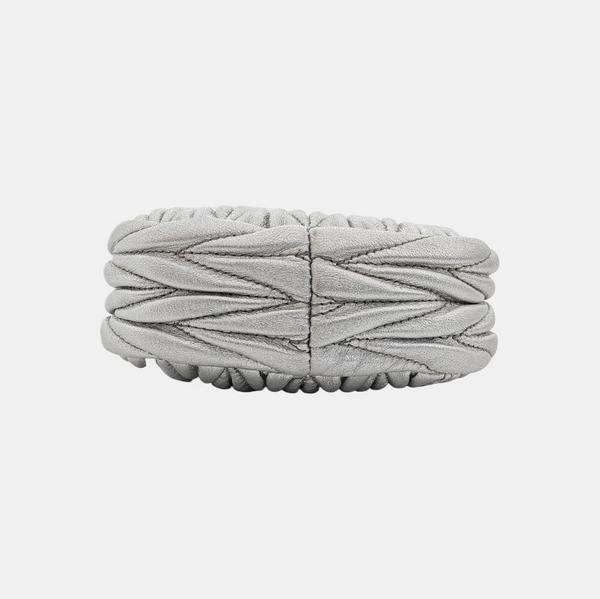 Wander Matelassé Super Mini Quilted Lambskin Silver