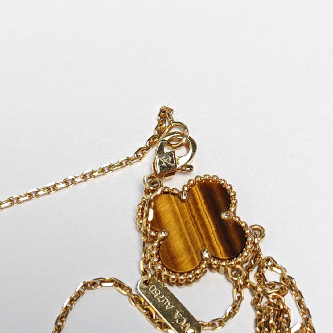 Vintage Alhambra 18k Gold Necklace