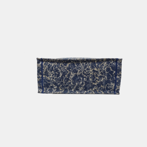 Book Tote Large Canvas Blue