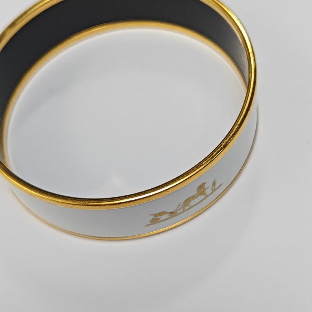 Email Ceramic White Bangle