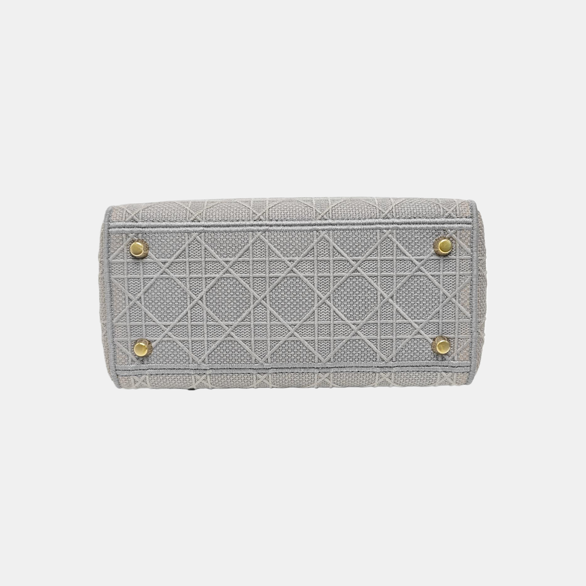 Lady D-Lite Cannage Canvas Gray