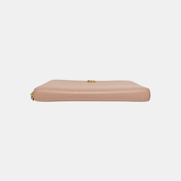 GG Marmont Super Mini Calfskin Pink Wallet