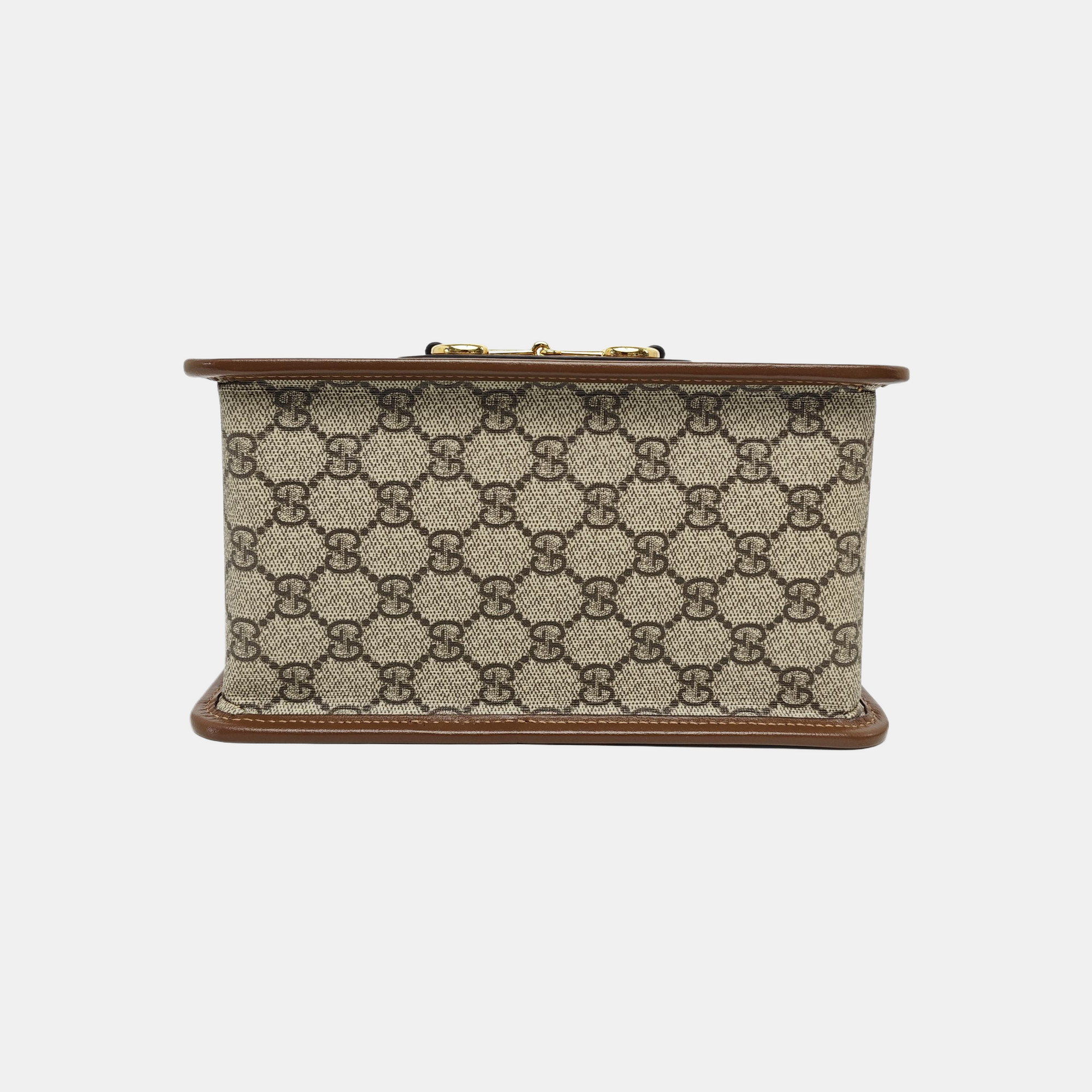 Horsebit 1955 Mini Monogram Coated Canvas Beige