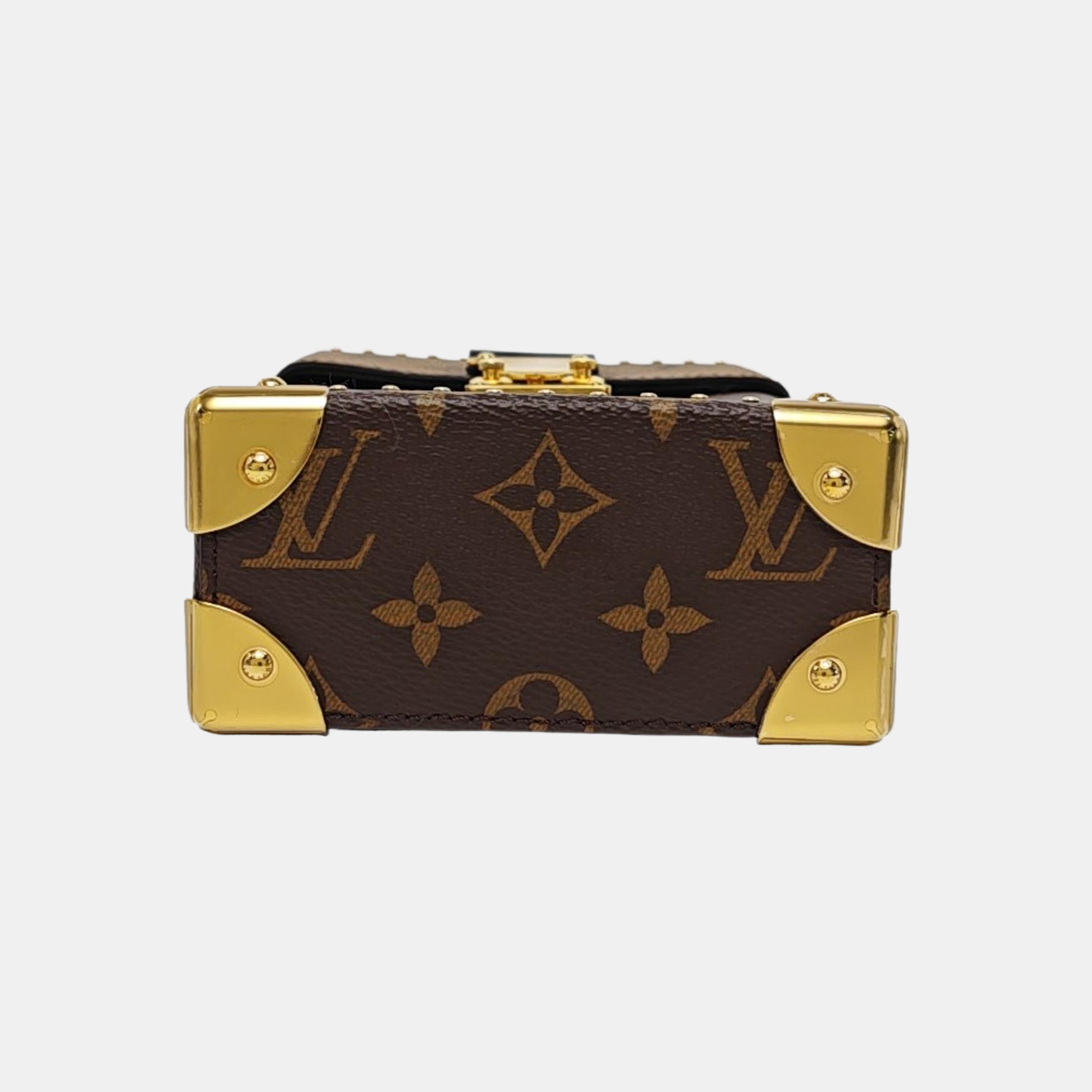 CAMERA BOX Monogram Coated Canvas Brown
