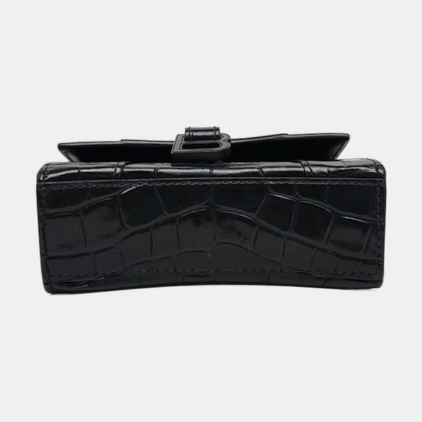 Hourglass Mini Calfskin Black