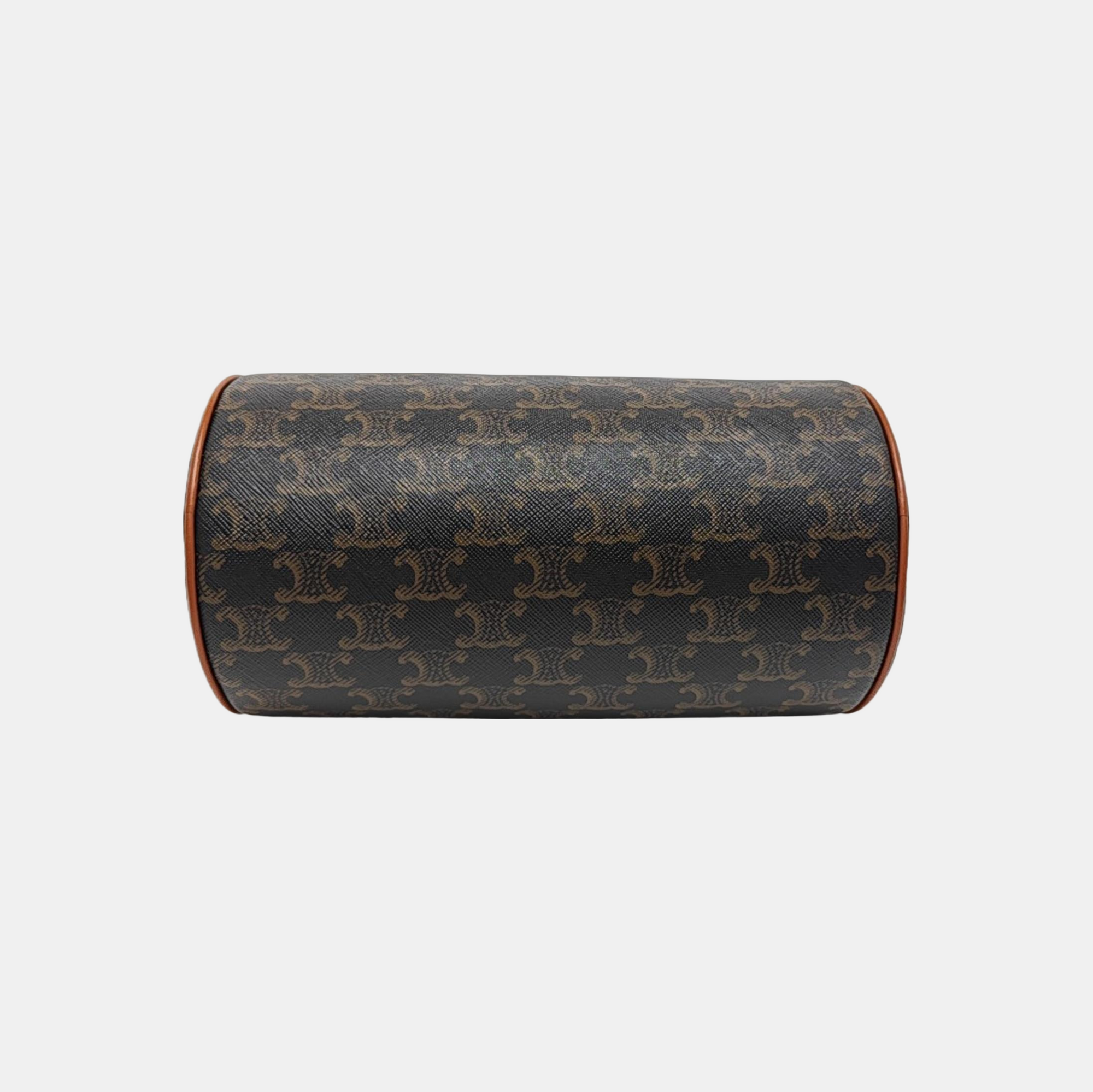 Coated Canvas Shoulder Bag Small Black