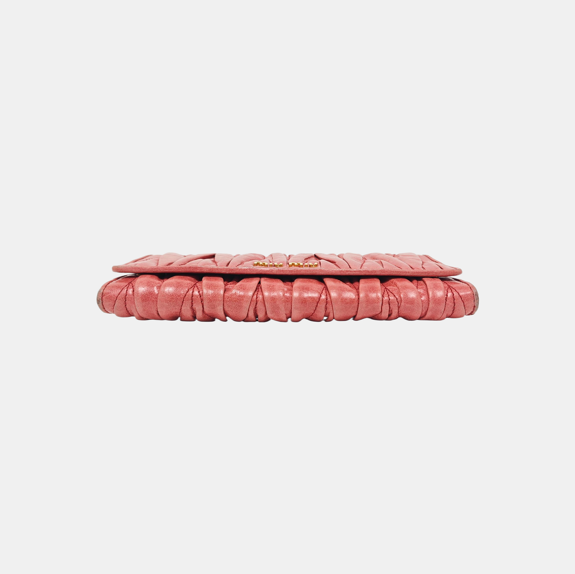 Quilted Lambskin Wallet Pink