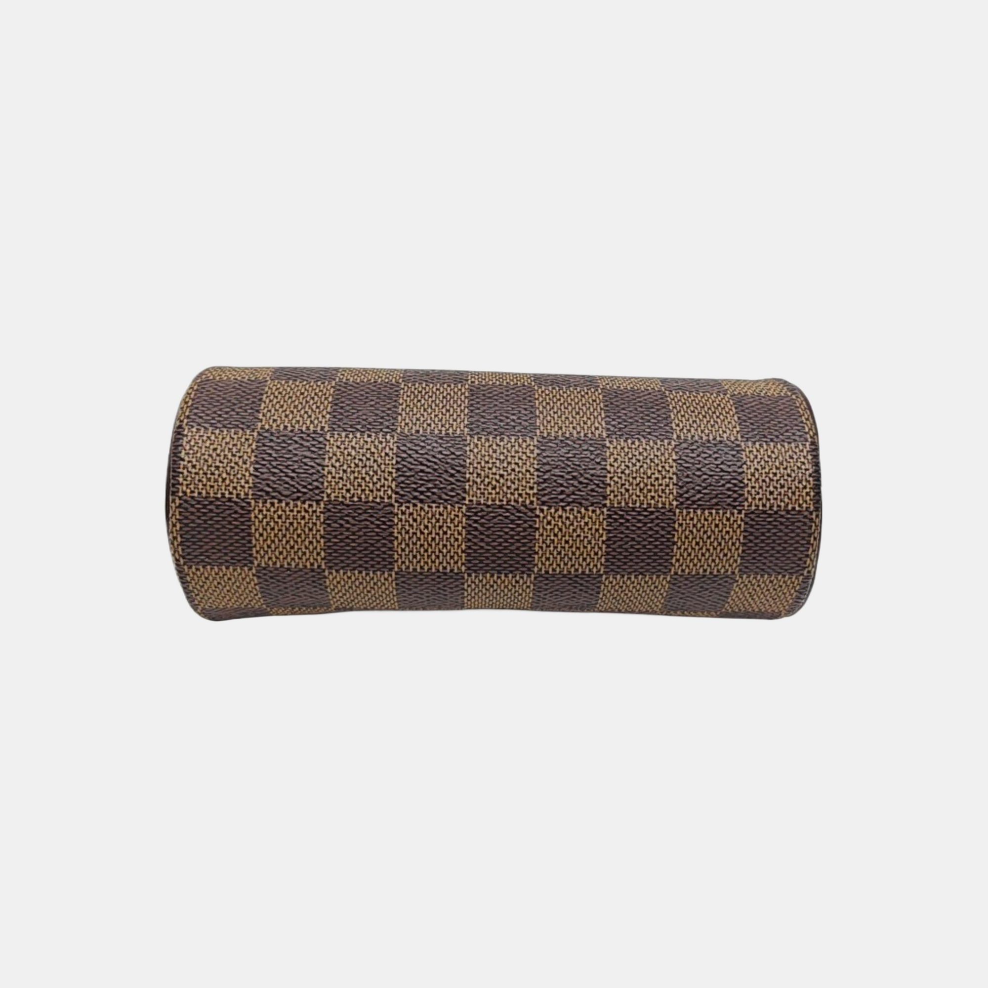 PAPILLON Mini Damier Ebene Coated Canvas Brown
