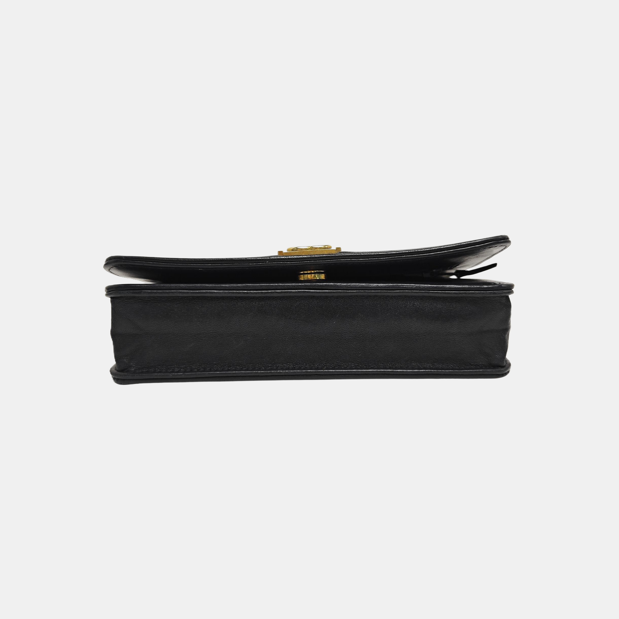 BOY CHANEL Mini Quilted Calfskin Black