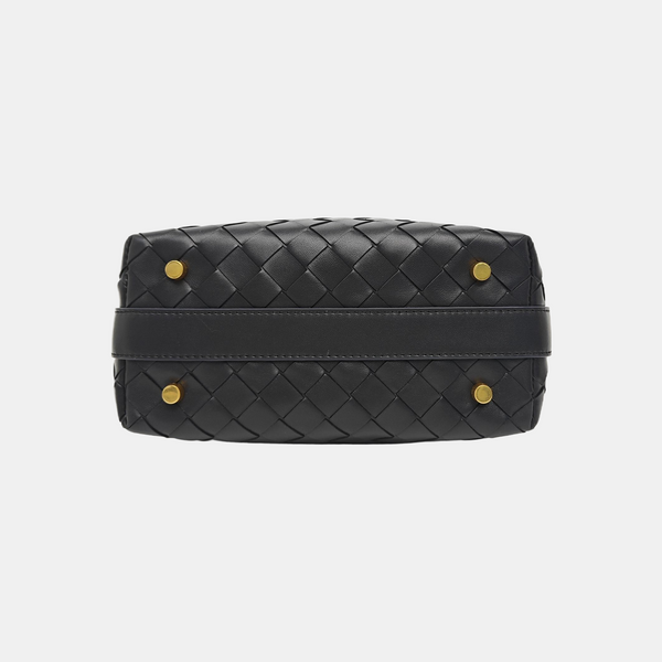 Calfskin Top Handle Bag Black