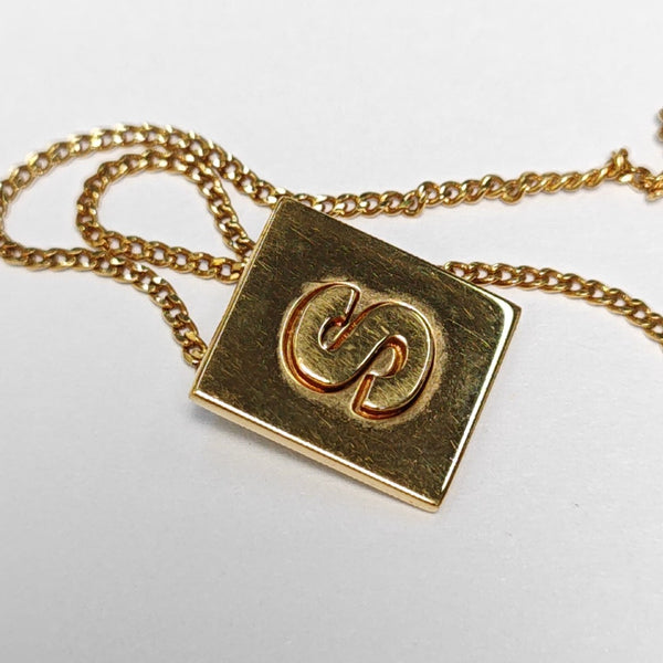 ALPHABET Brass Gold Necklace