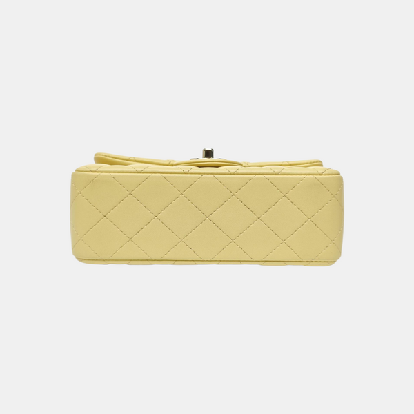 CLASSIC FLAP Mini Quilted Lambskin Yellow