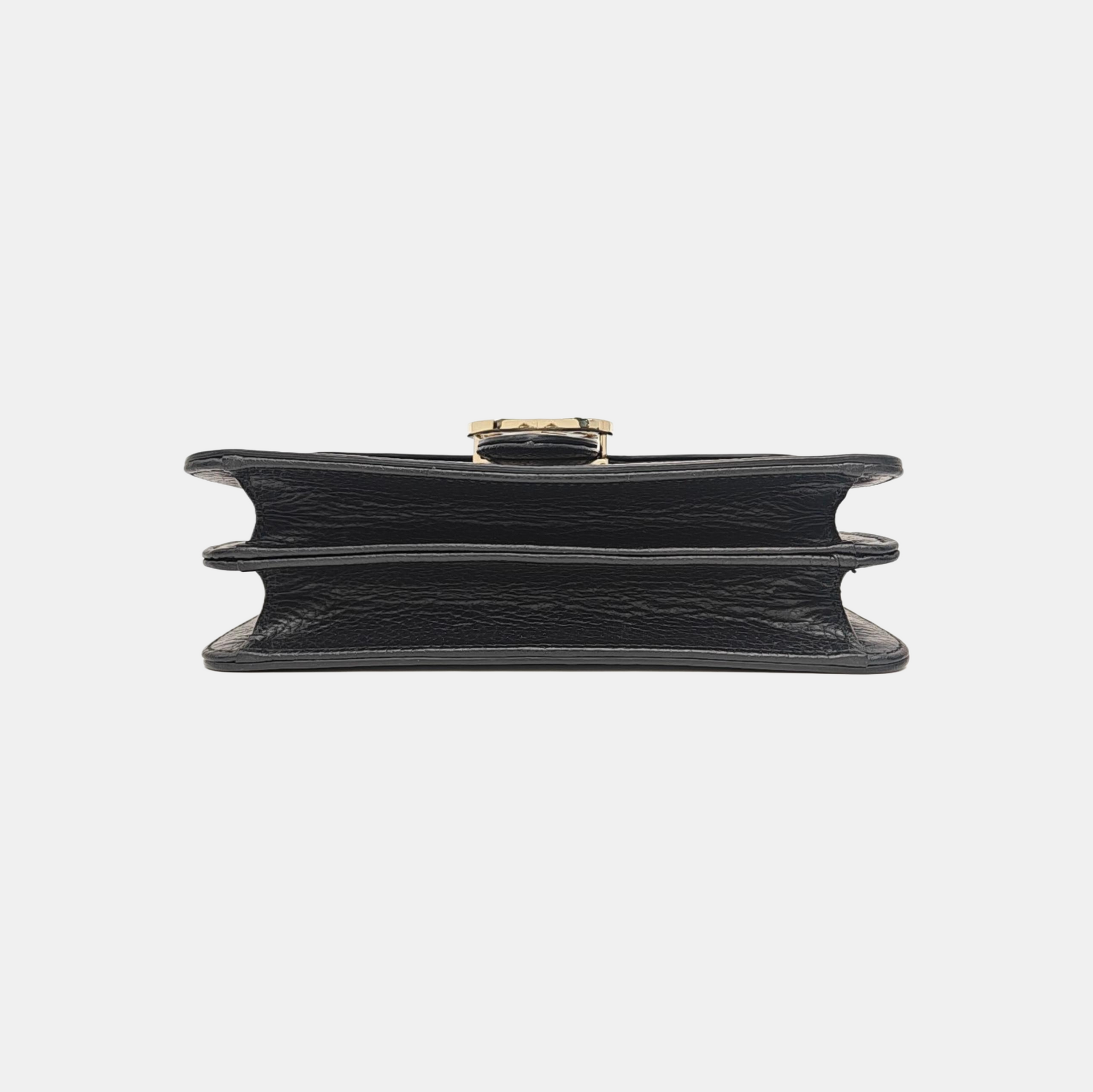Interlocking G Small Calfskin Black