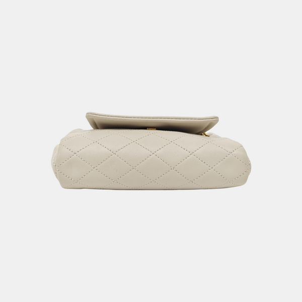 NOLITA Mini Quilted Lambskin White