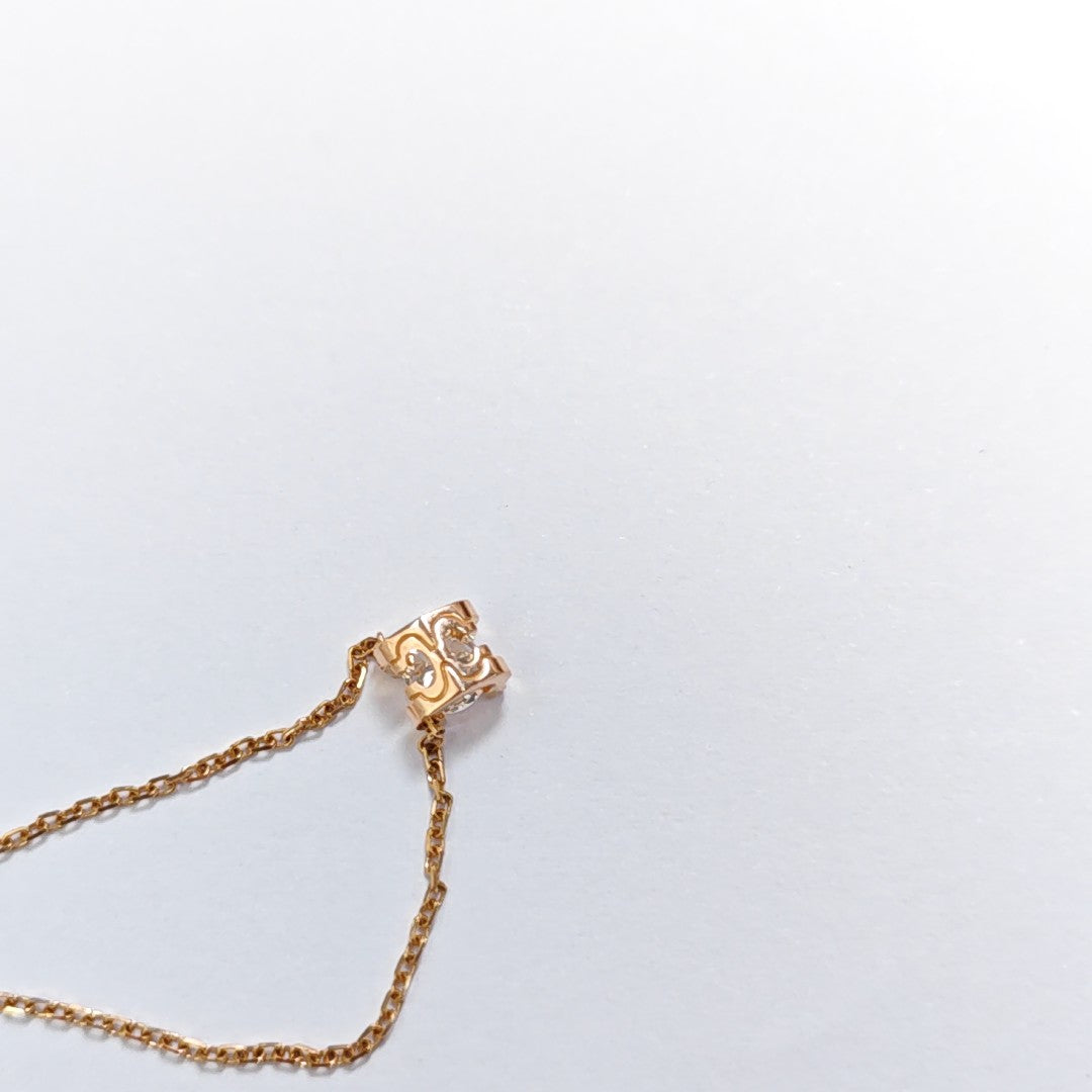 C DE CARTIER 18k Rose Gold Necklace