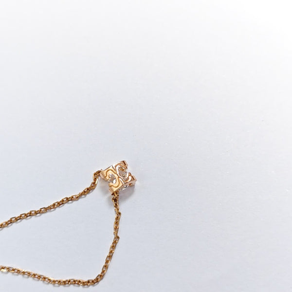 C DE CARTIER 18k Rose Gold Necklace