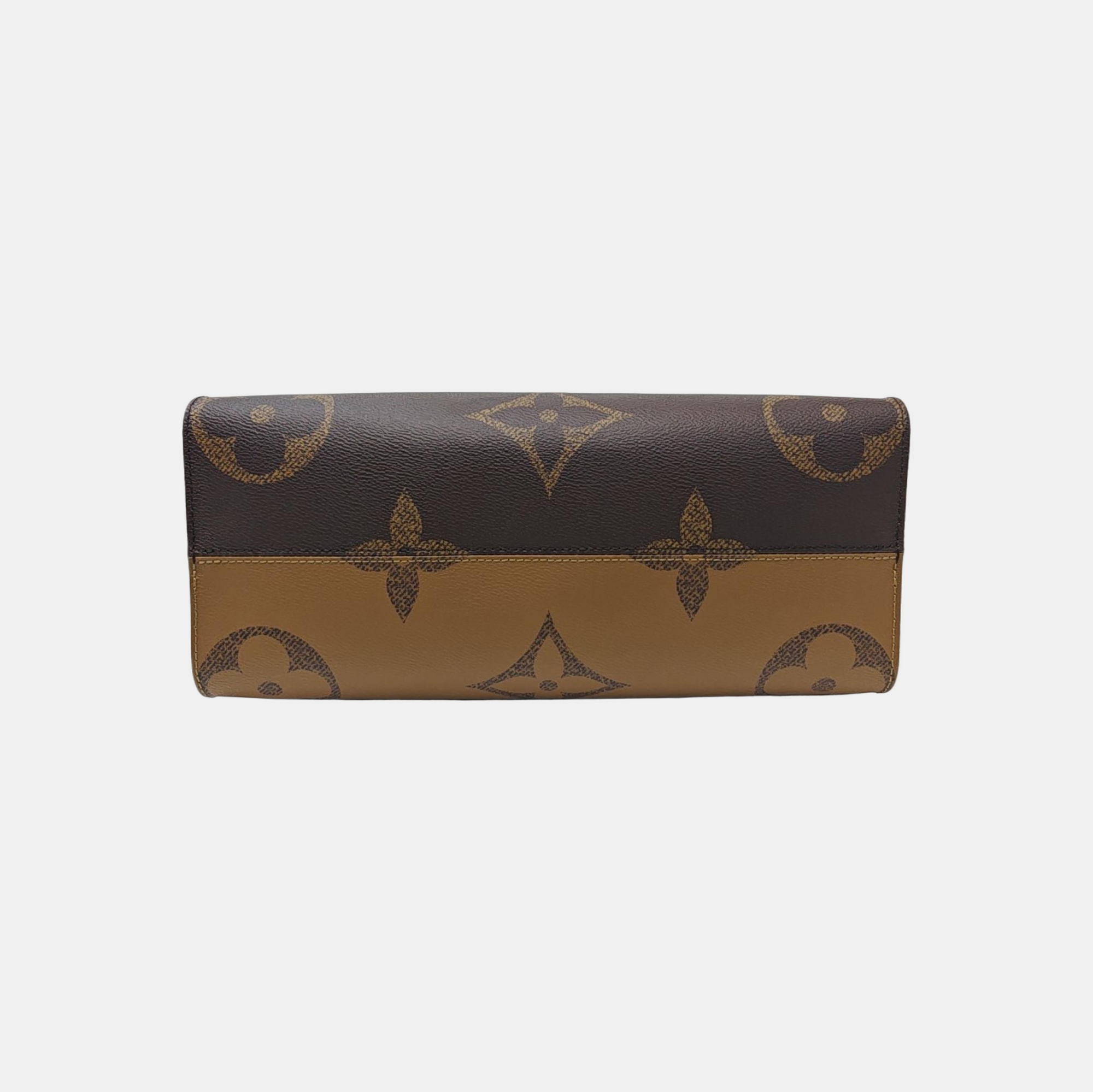 ONTHEGO MM Monogram Coated Canvas Brown
