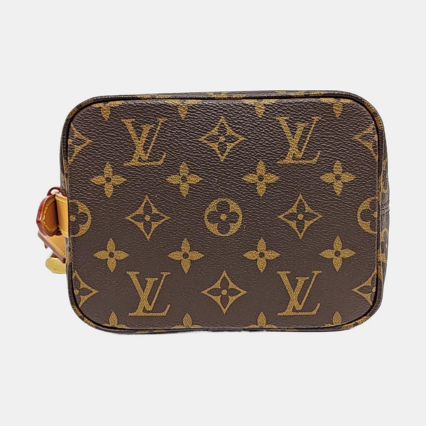 ALL IN BB Monogram Coated Canvas Brown