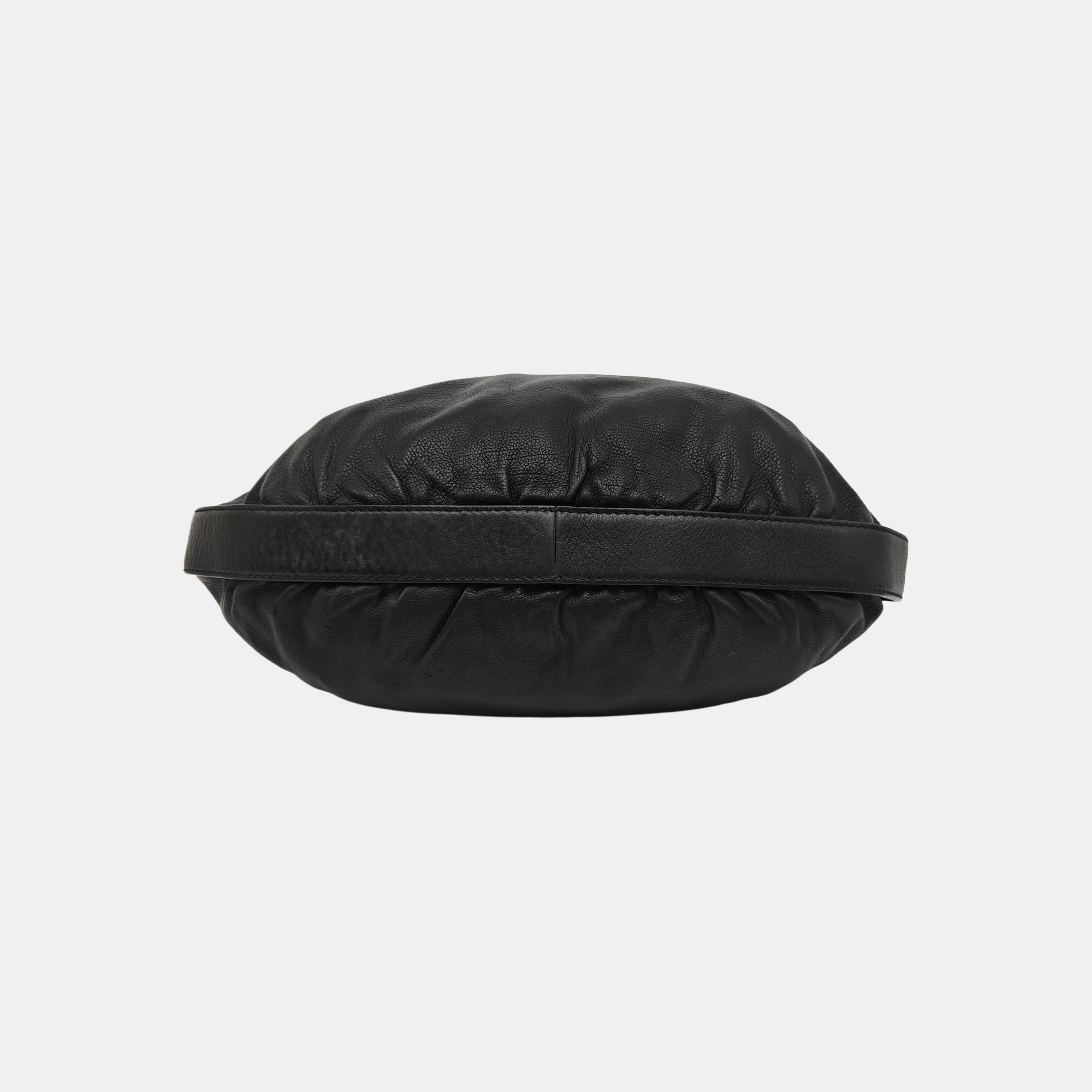 Calfskin Top Handle Bag Black