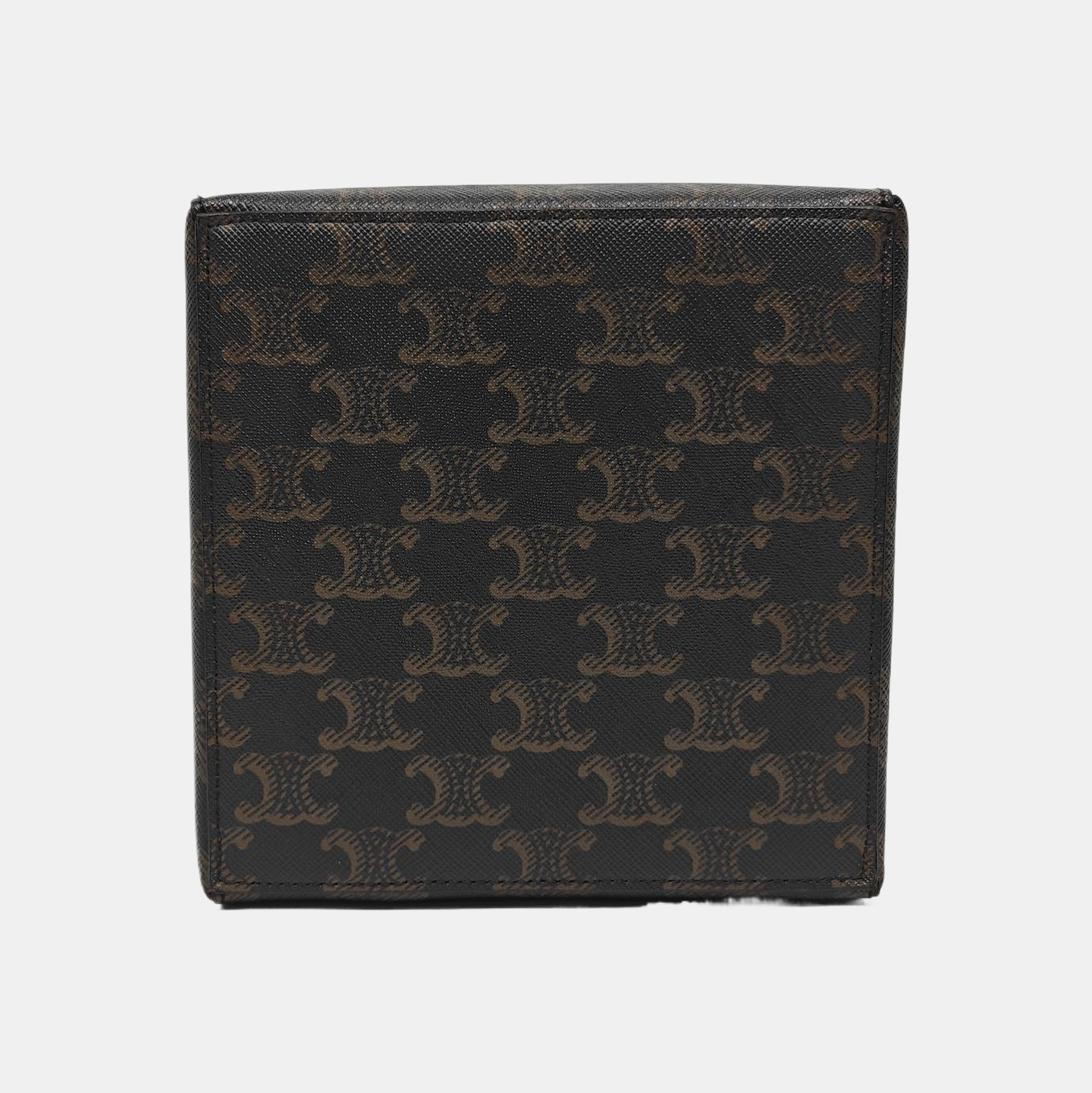 Coated Canvas Tote Bag Brown