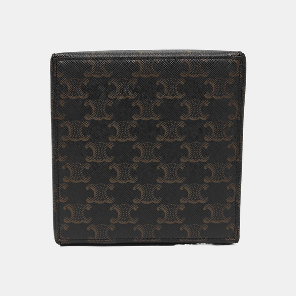 Coated Canvas Tote Bag Brown