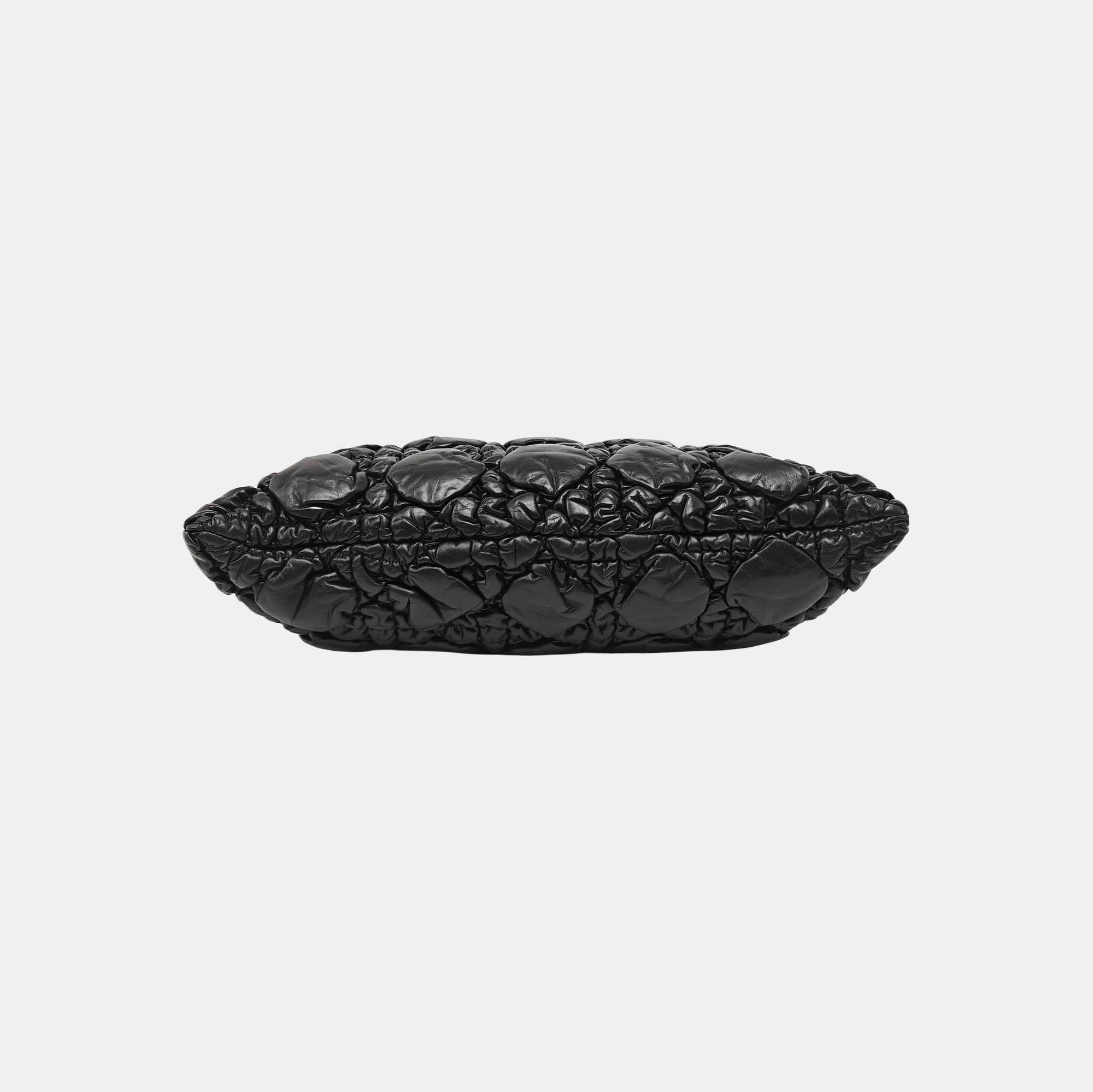 Crunchy Medium Cannage Calfskin Black