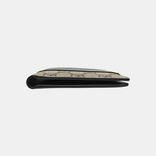GG Supreme Monogram Coated Canvas Brown Wallet