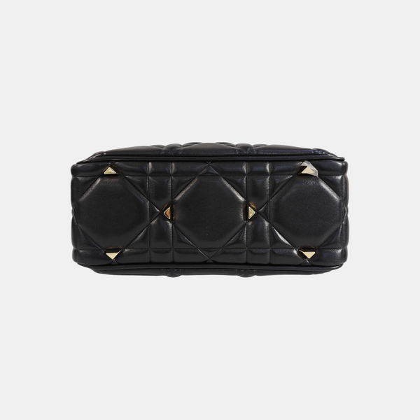 Lady 95.22 Small Cannage Calfskin Black