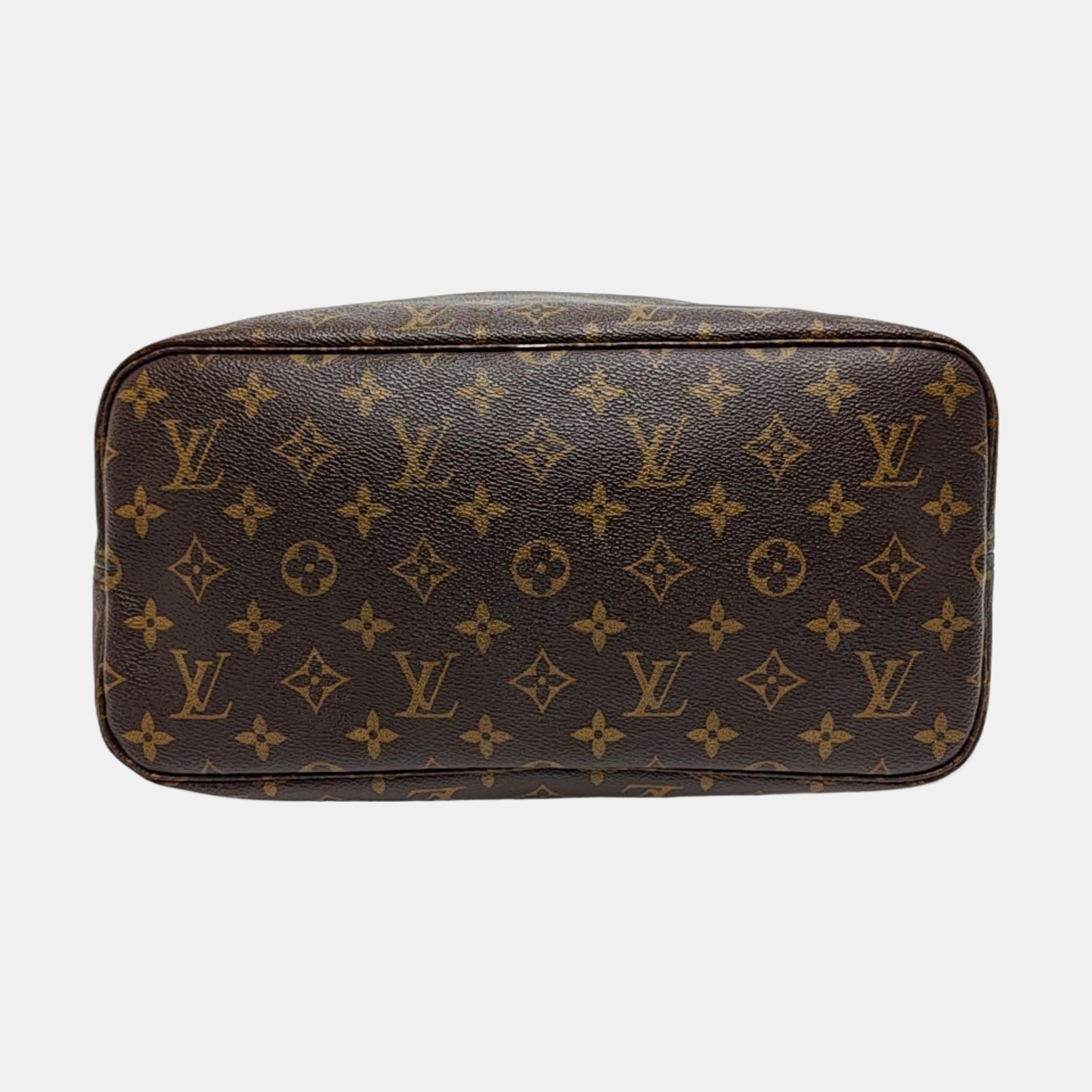 NEVERFULL MM Monogram Coated Canvas Brown