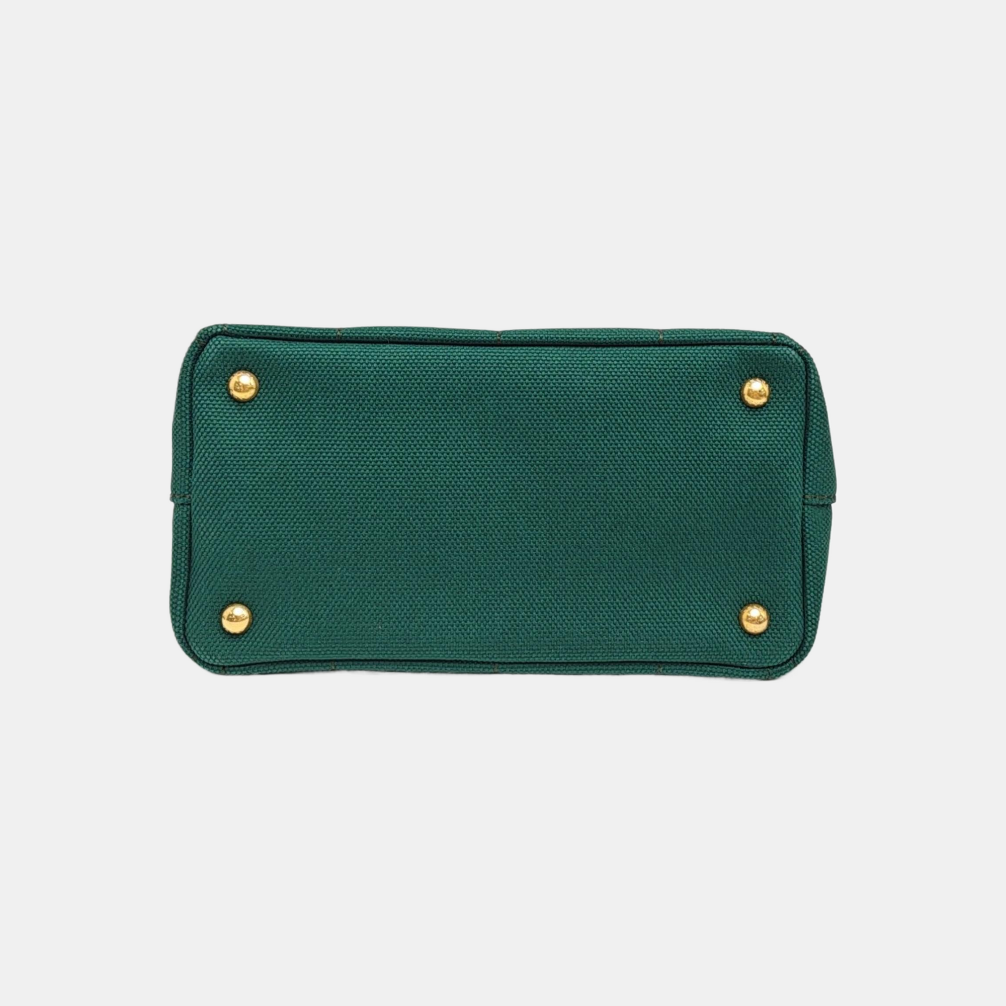 Denim Quilted Canvas Green