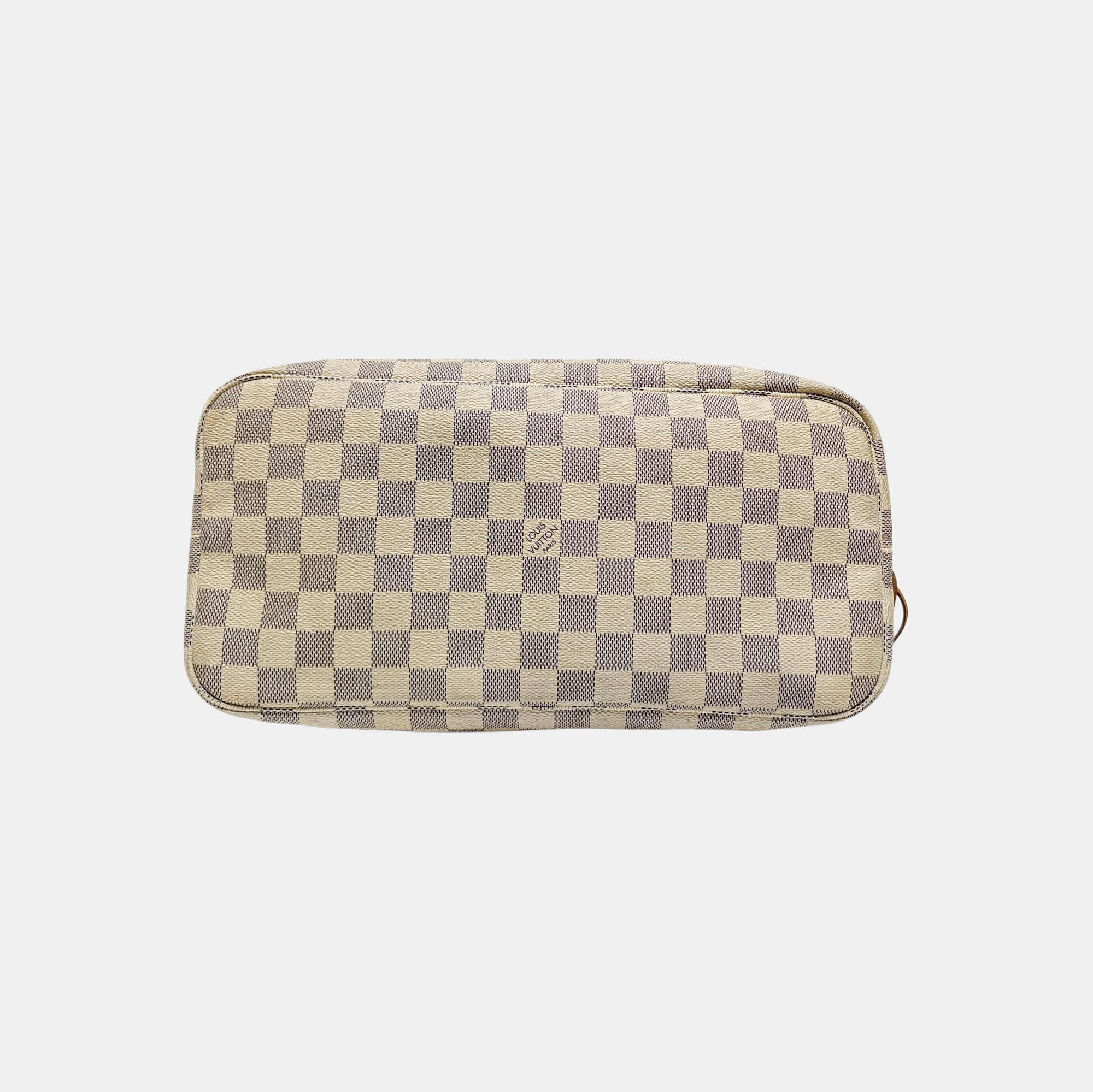 NEVERFULL MM Damier Azur Coated Canvas White