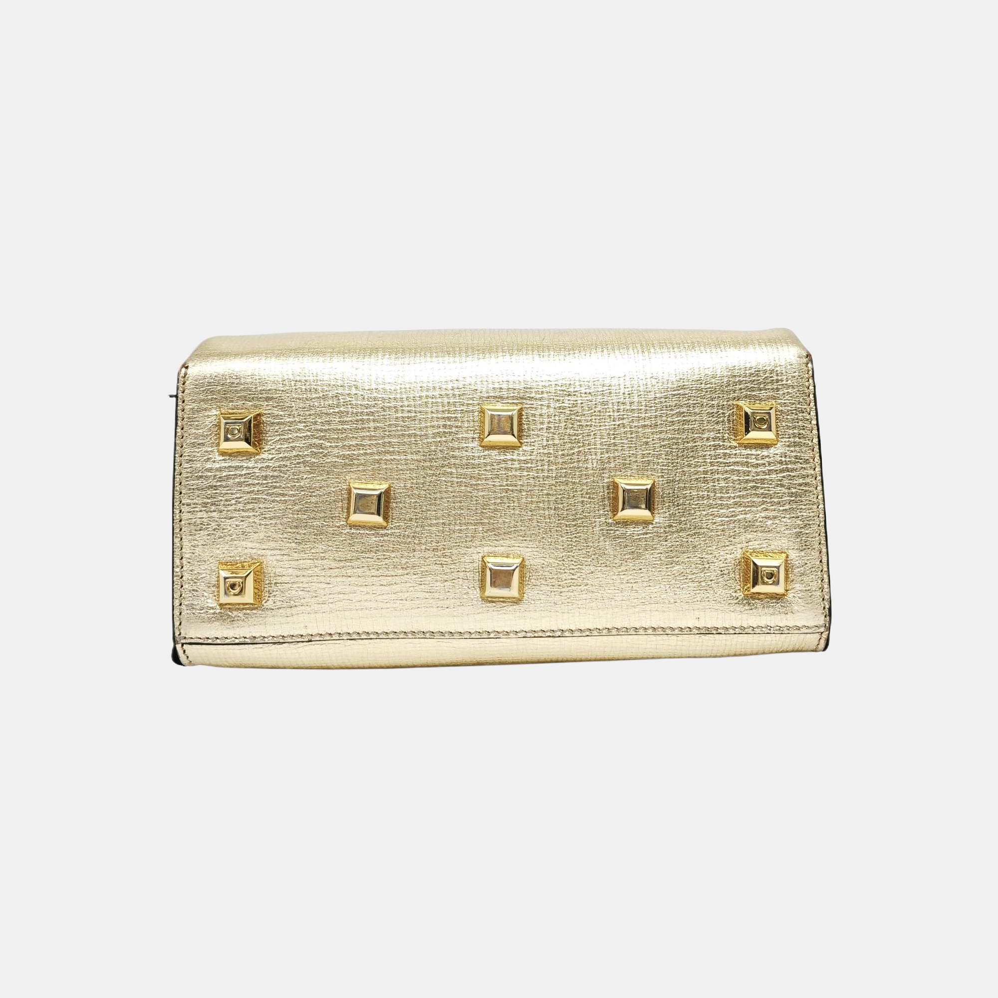 Ferragamo Studio Calfskin Gold