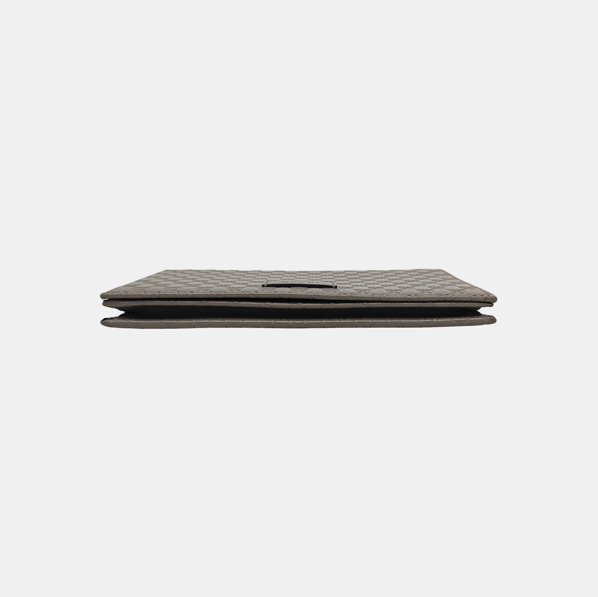 Microguccissima Monogram Calfskin Gray