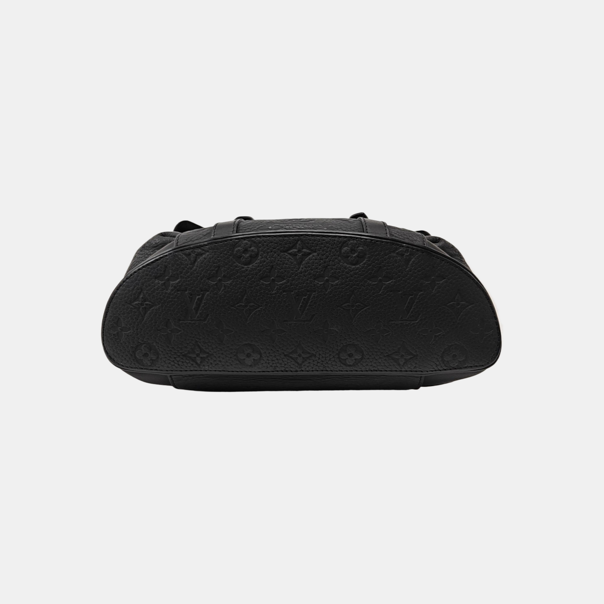 CHRISTOPHER PM Monogram Calfskin Black