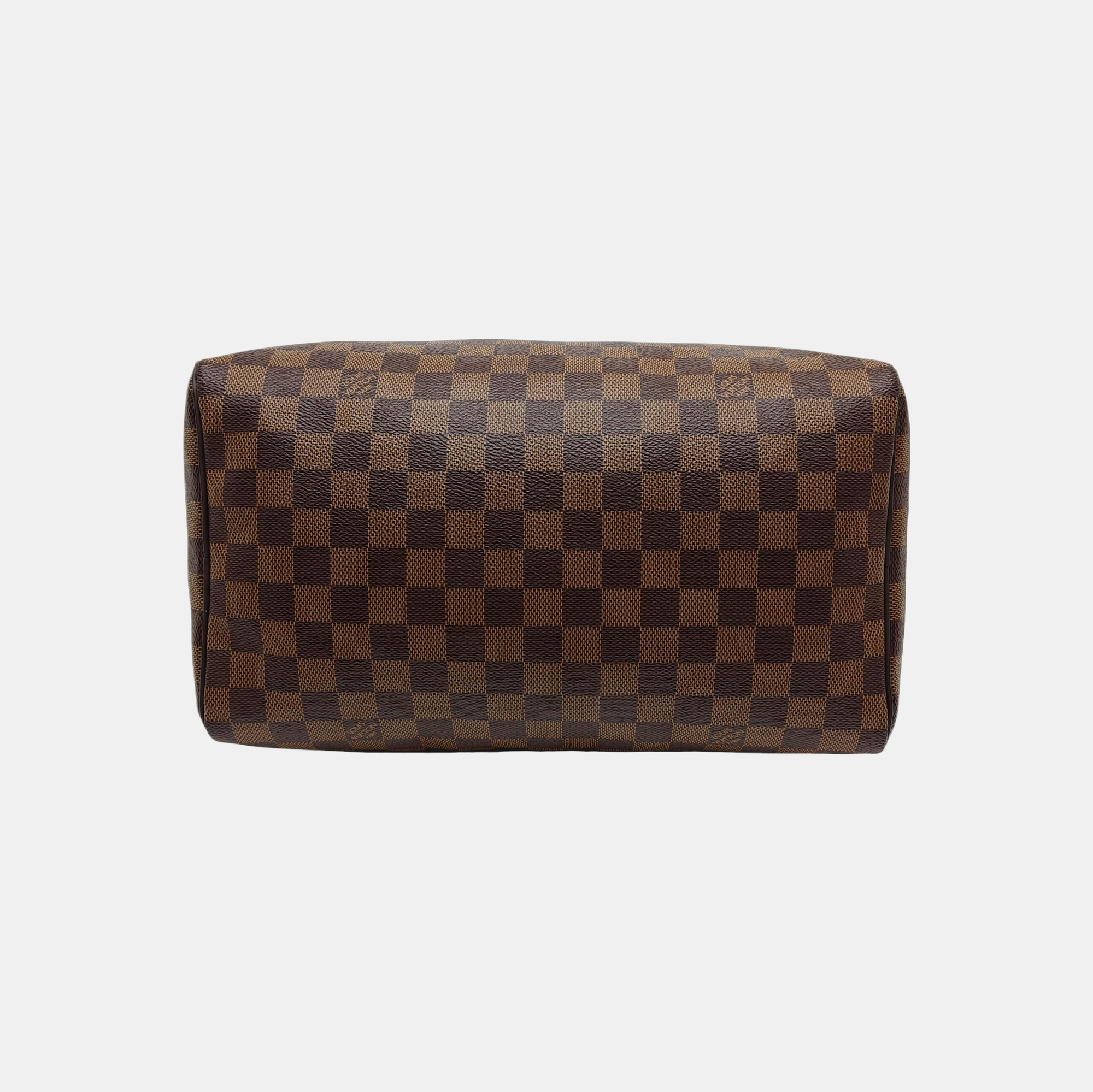 Authenticated pre-owned  SPEEDY 30 Damier Ebene Coated Canvas Brown - Top Handle Bag at Looply