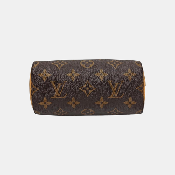 SPEEDY Nano Monogram Coated Canvas Brown