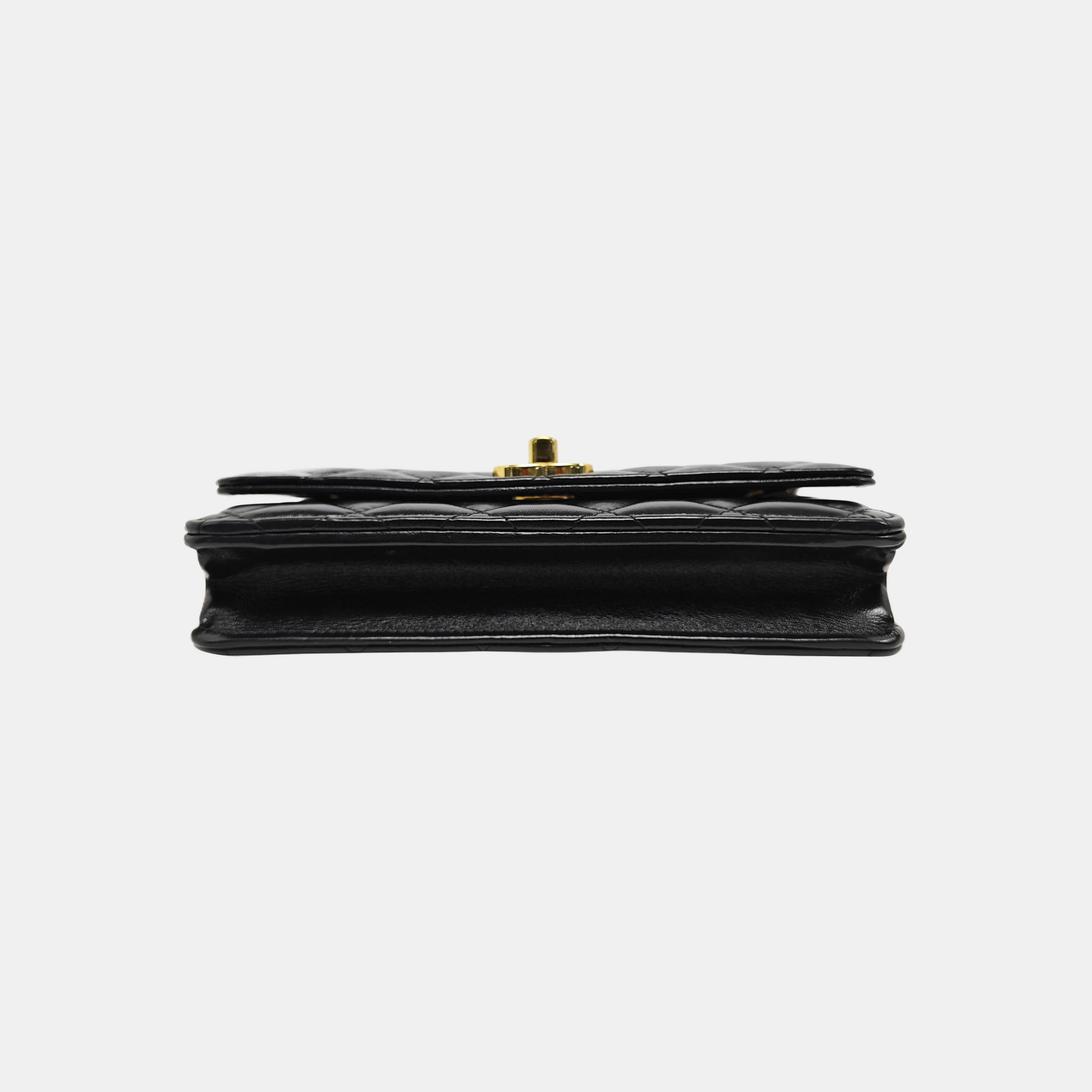WOC Quilted Lambskin Black