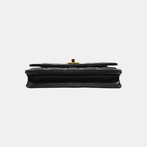 WOC Quilted Lambskin Black