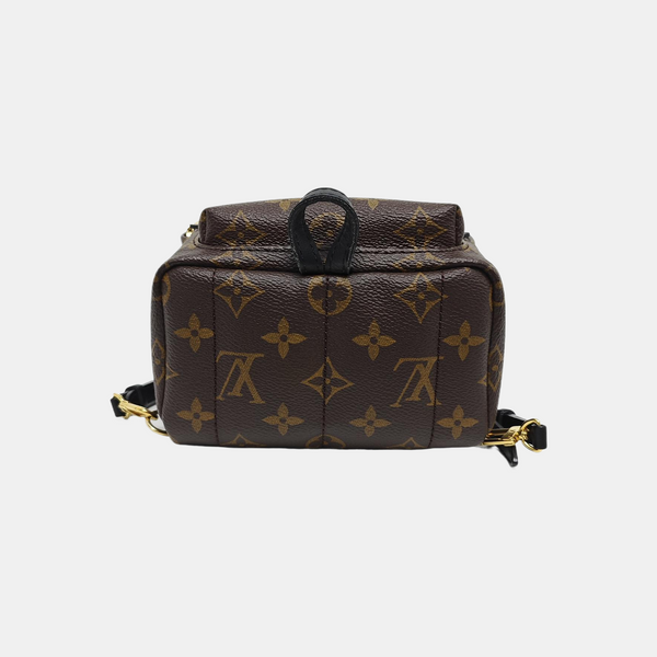 PALM SPRINGS Mini Monogram Coated Canvas Brown