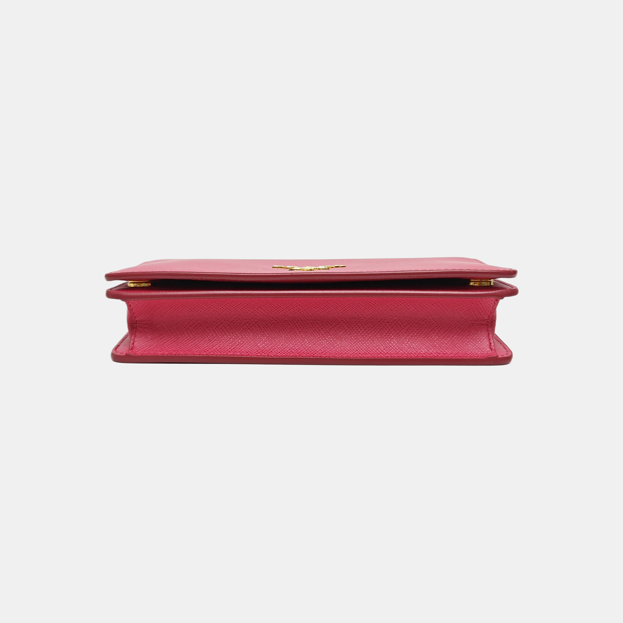 Saffiano Calfskin Shoulder Bag Red