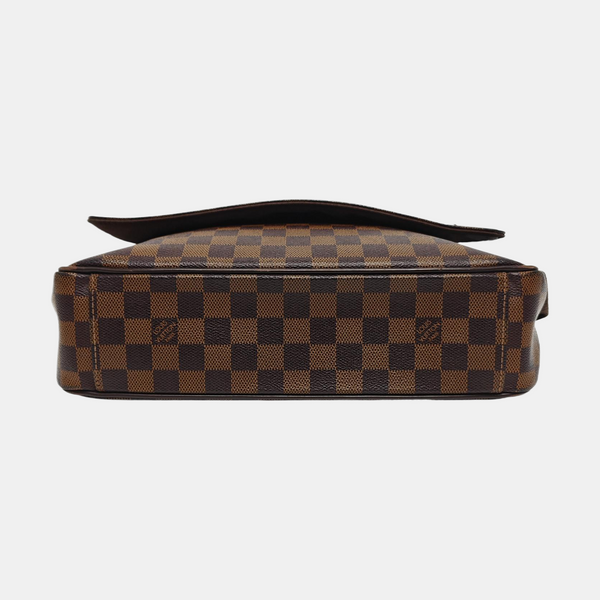 SHELTON MM Damier Ebene Coated Canvas Brown