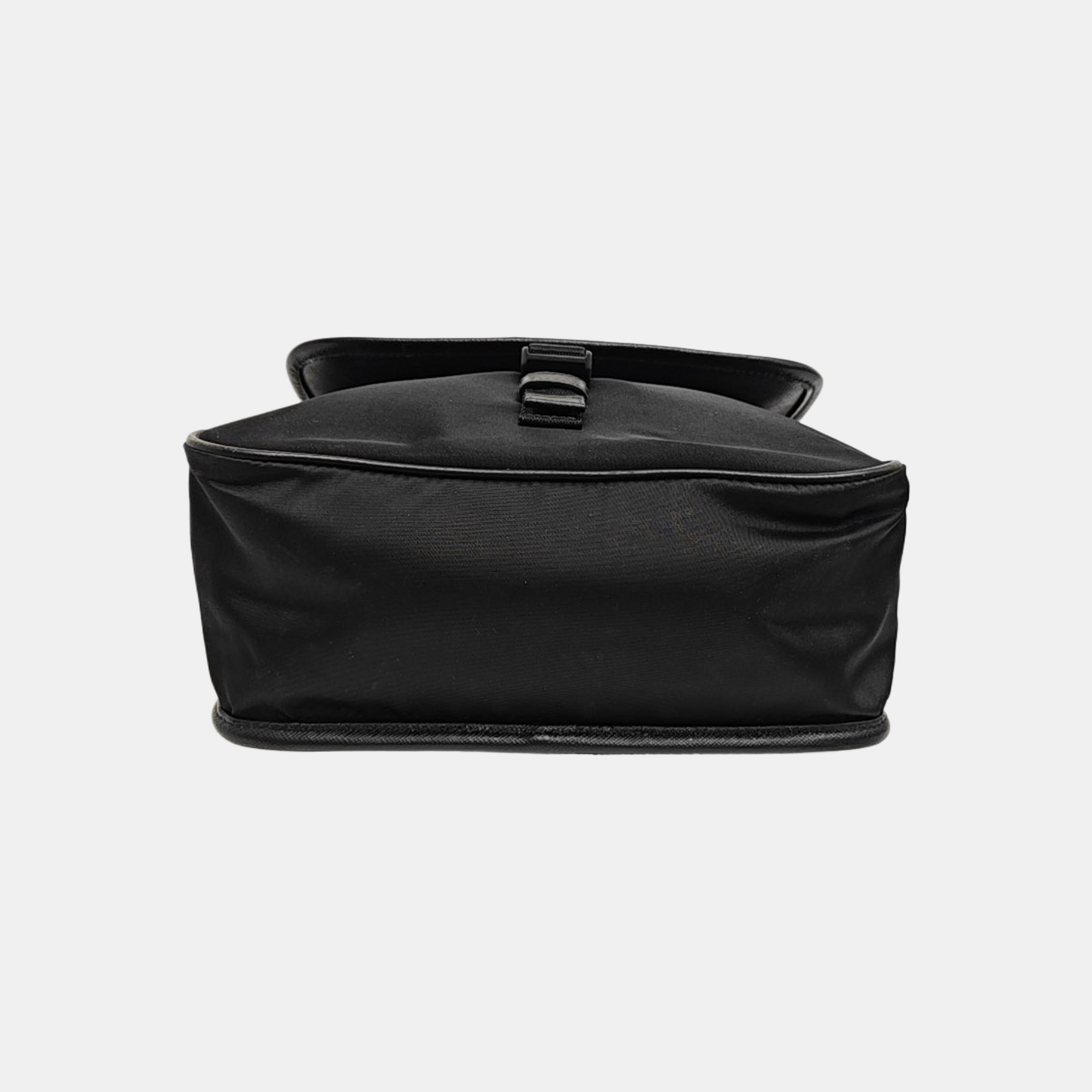 Nylon Shoulder Bag Black