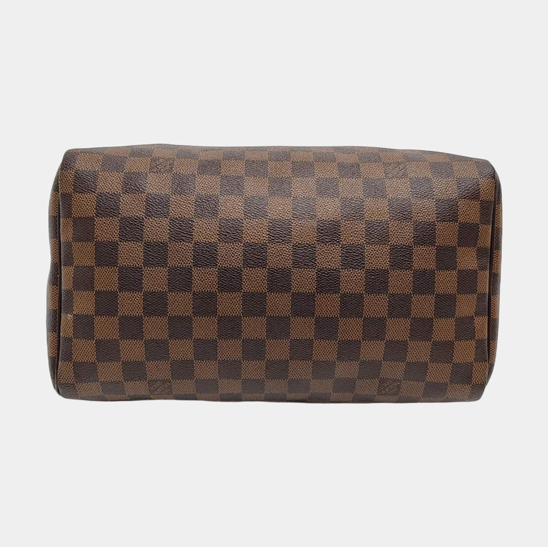Authenticated pre-owned  SPEEDY 30 Damier Ebene Coated Canvas Brown - Top Handle Bag at Looply