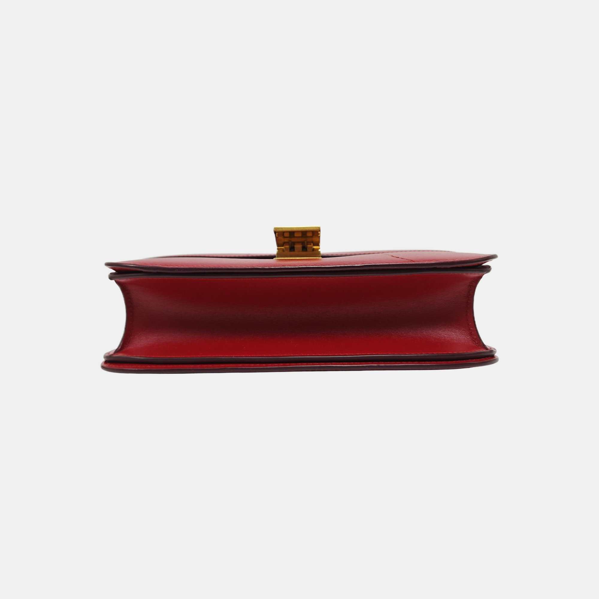 CLASSIC BOX Medium Calfskin Red